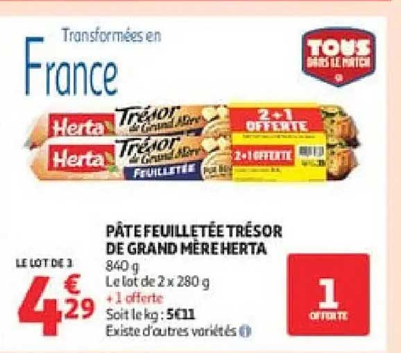 PÂTE FEUILLETÉE TRÉSOR DE GRAND-MÈRE HERTA
