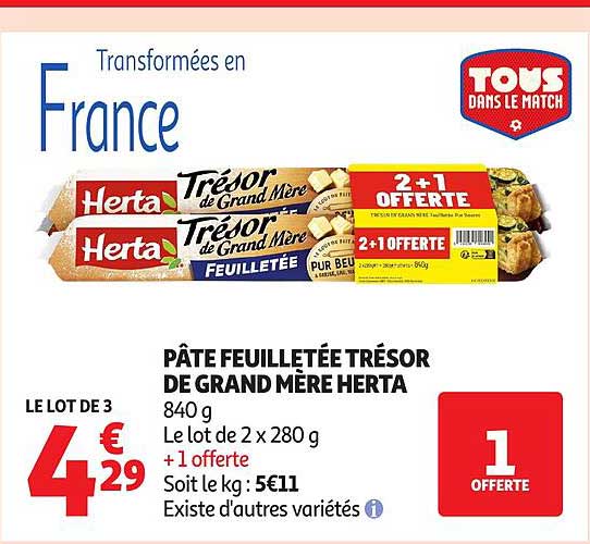PÂTE FEUILLETÉE TRÉSOR DE GRAND MÈRE HERTA