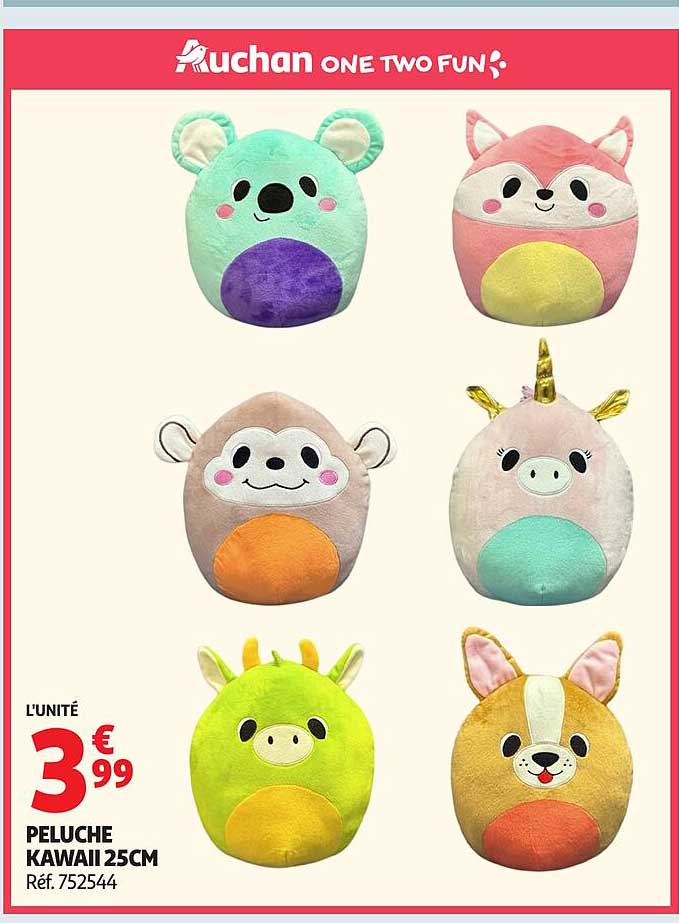 PELUCHE KAWAII 25CM