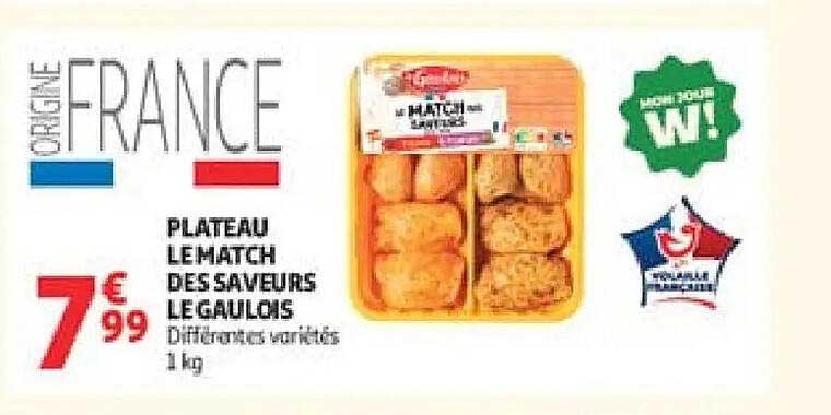 PLATEAU LE MATCH DES SAVEURS LE GAULOIS