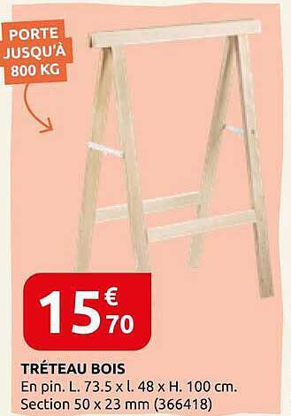 PORTE JUSQU’À 800 KG