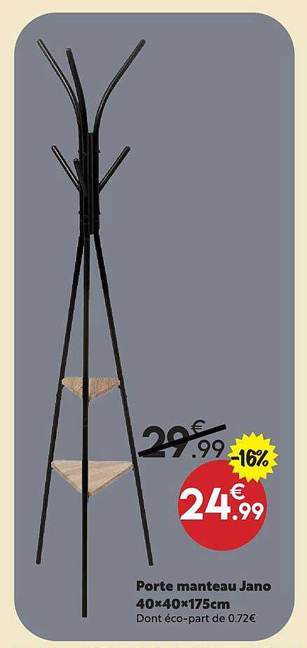 Porte manteau Jano 40x40x175cm