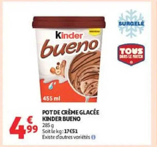 POT DE CRÈME GLACÉE KINDER BUENO