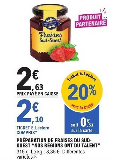 PRÉPARATION DE FRAISES DU SUD-OUEST “NOS RÉGIONS ONT DU TALENT”