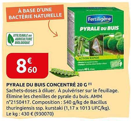 PYRALE DU BUIS CONCENTRÉ 20 G