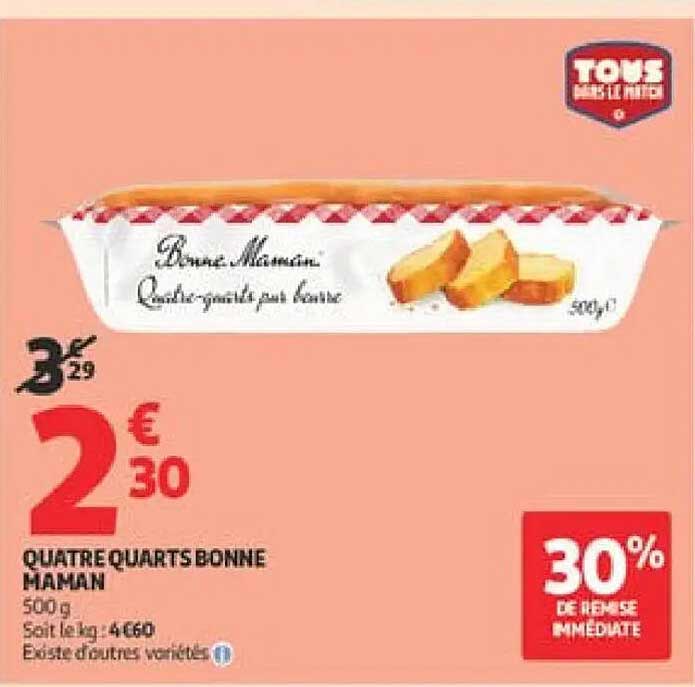 QUATRE QUARTS BONNE MAMAN
