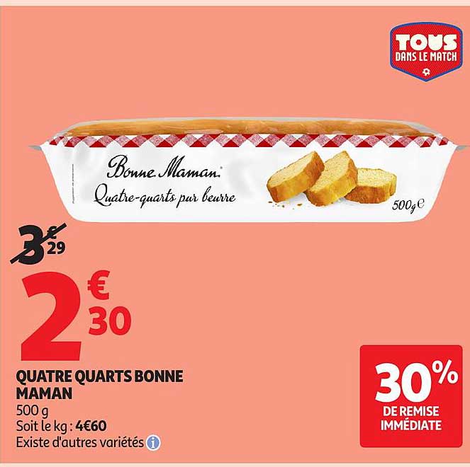 QUATRE QUARTS BONNE MAMAN