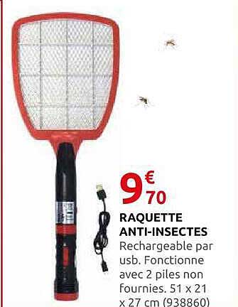 RAQUETTE ANTI-INSECTES