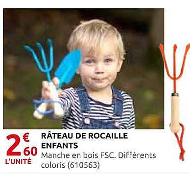 RÂTEAU DE ROCAILLE ENFANTS