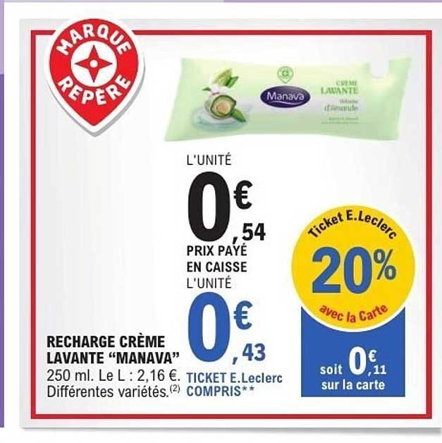 RECHARGE CRÈME LAVANTE "MANAVA"
