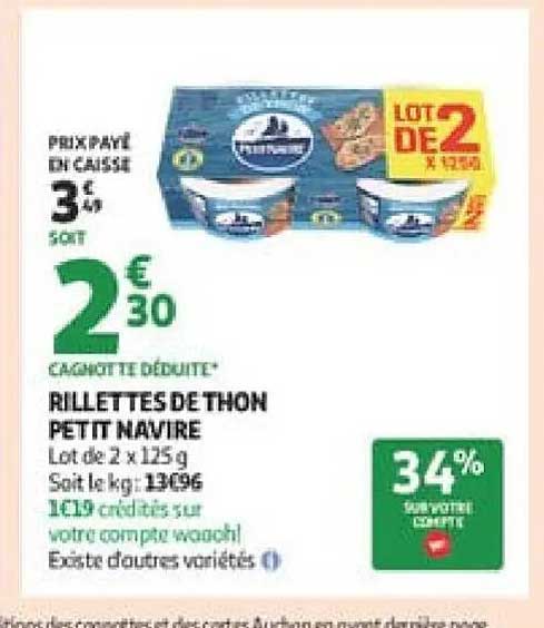 RILLETTES DE THON PETIT NAVIRE