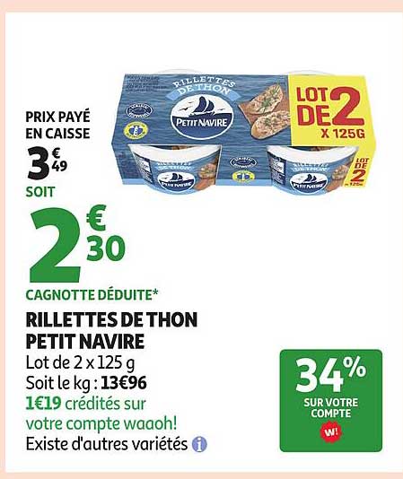 RILLETTES DE THON PETIT NAVIRE