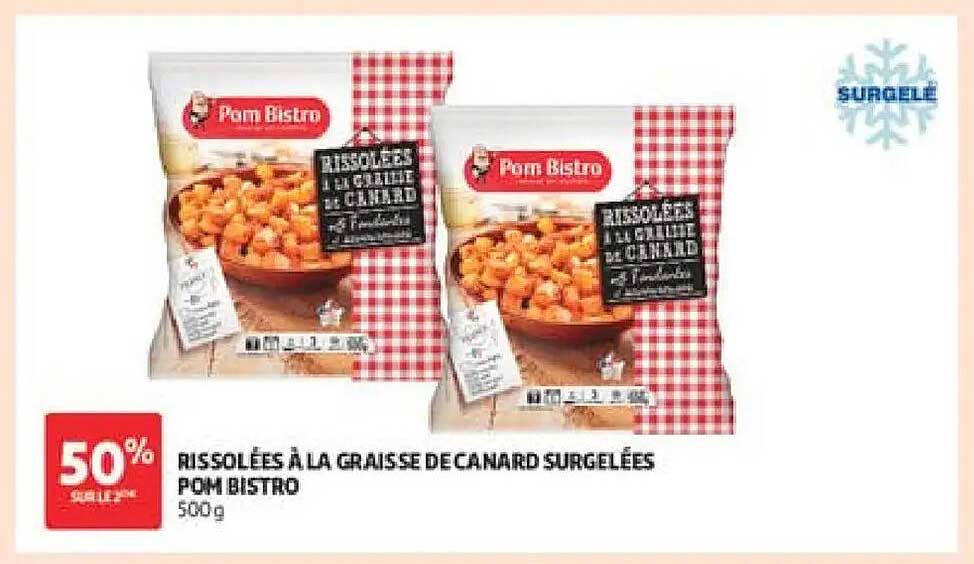 RISSOLÉES À LA GRAISSE DE CANARD SURGELÉES POM BISTRO 500g