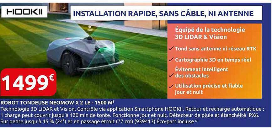 ROBOT TONDEUSE NEOMOW X 2 LE - 1500 M²