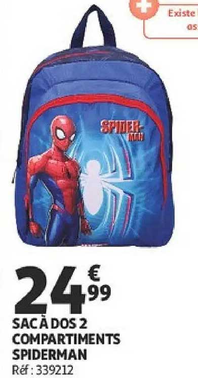 SAC A DOS 2 COMPARTIMENTS SPIDERMAN
