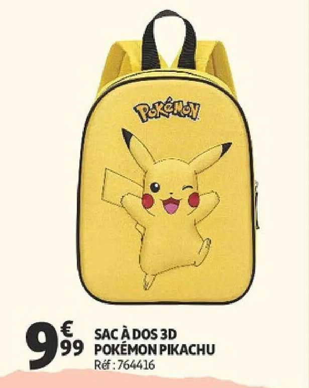 SAC À DOS 3D POKEMON PIKACHU