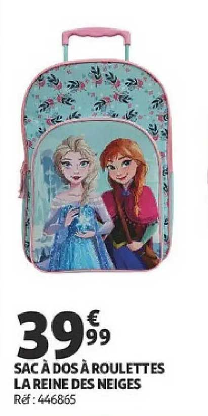 SAC À DOS À ROULETTES LA REINE DES NEIGES