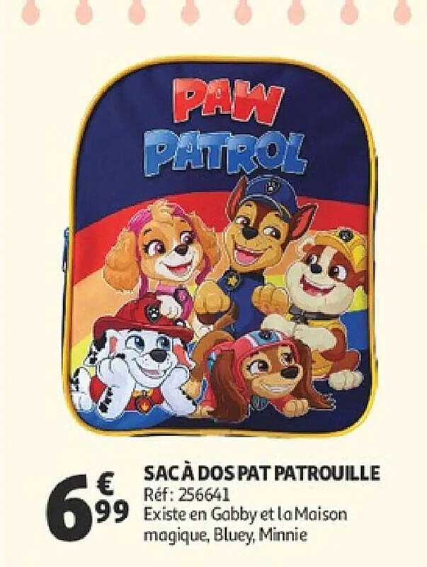SAC À DOS PAT PATROUILLE
