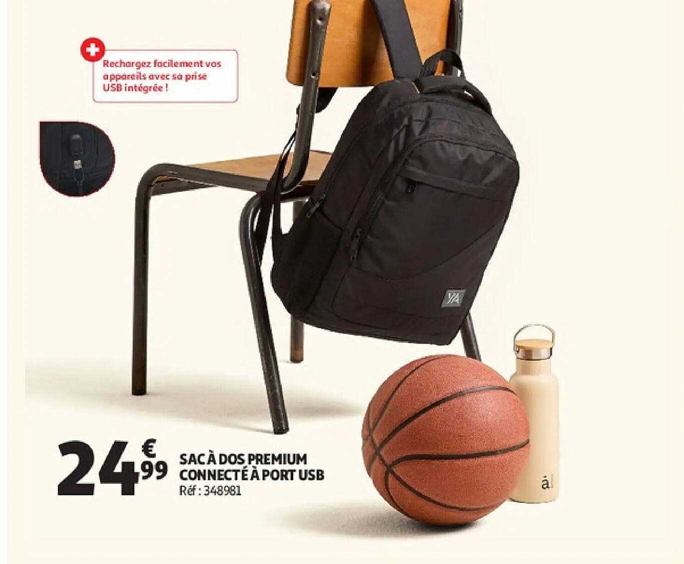 SAC À DOS PREMIUM CONNECTÉ À PORT USB
