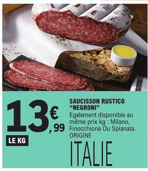SAUCISSON RUSTICO “NEGRONI”