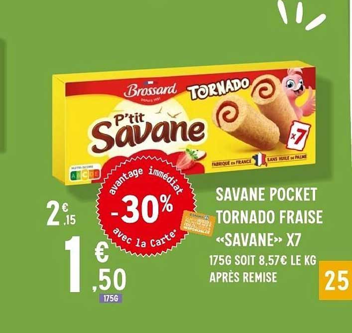SAVANE POCKET TORNADO FRAISE «SAVANE» X7