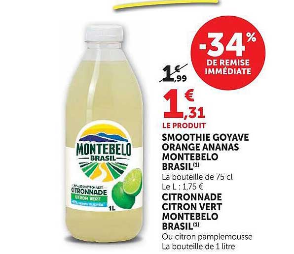 SMOOTHIE GOYAVE ORANGE ANANAS MONTEBELO BRASIL(1)