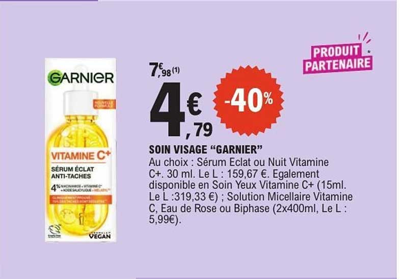 SOIN VISAGE “GARNIER”