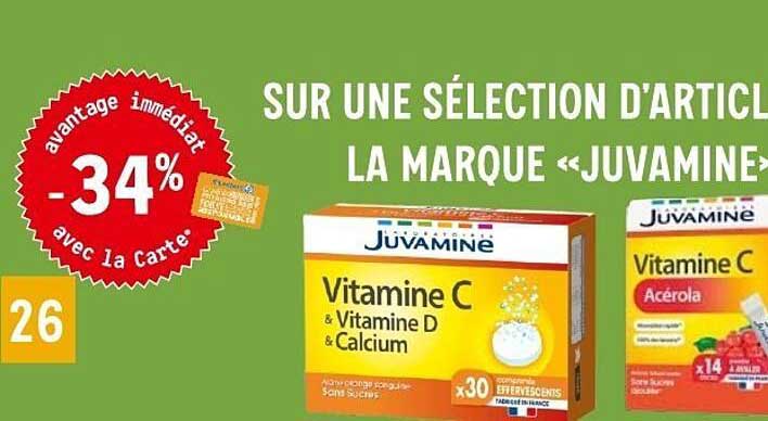 SUR UNE SÉLECTION D'ARTICL - LA MARQUE «JUVAMINE»