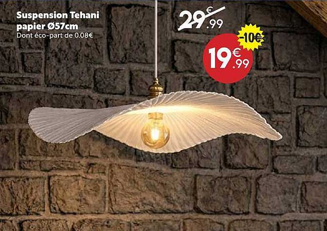 Suspension Tehani papier Ø57cm