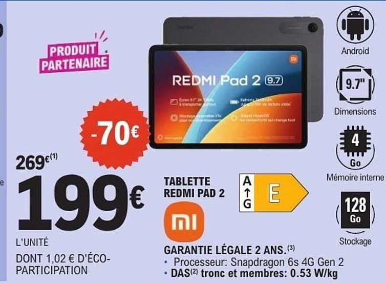 TABLETTE REDMI PAD 2