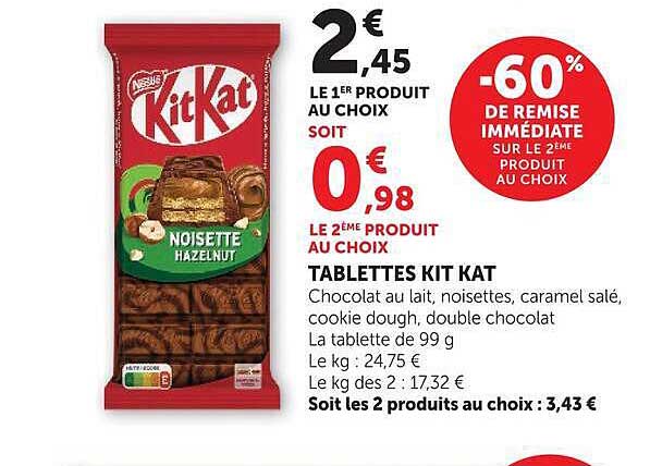 TABLETTES KIT KAT