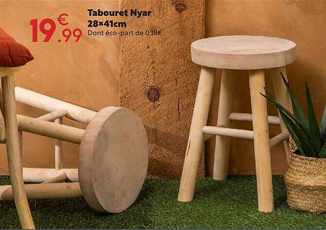Tabouret Nyar 28×41cm