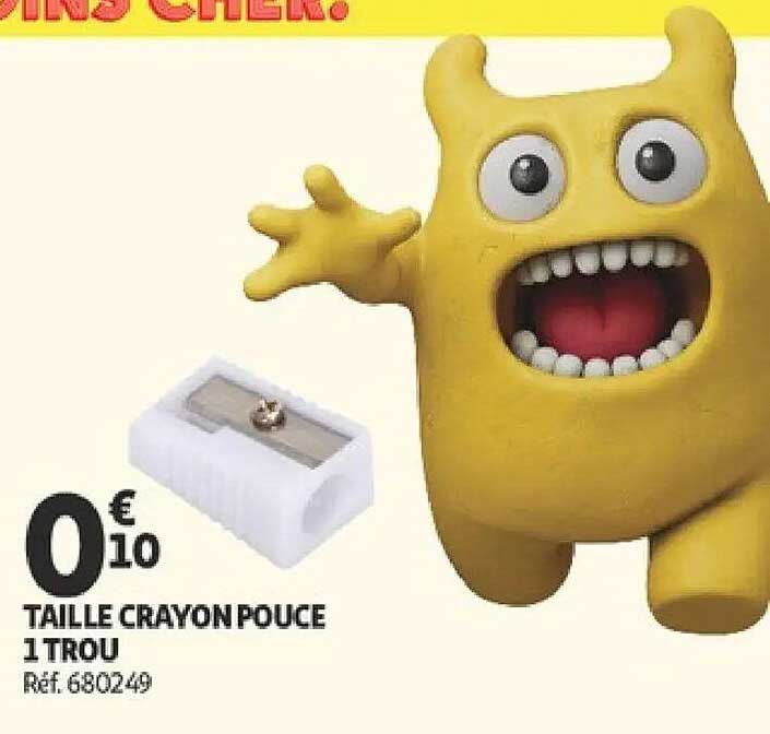 TAILLE CRAYON POUCE 1 TROU