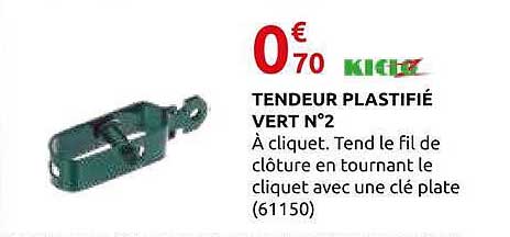 Tendeur plastifié vert n°2