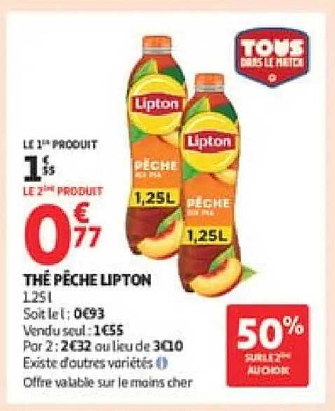 THÉ PÊCHE LIPTON 1,25 L