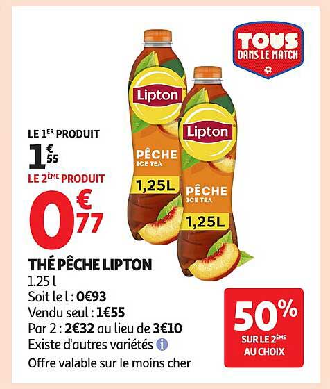THÉ PÊCHE LIPTON 1.25 l