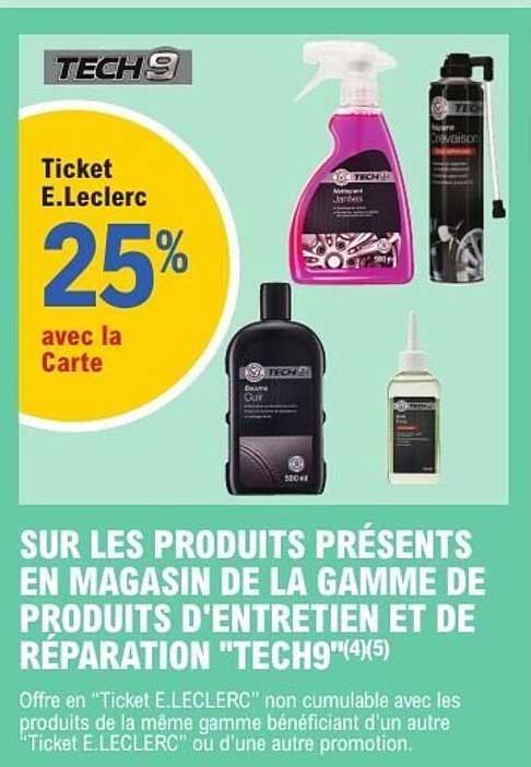 Ticket E.Leclerc 25% avec la Carte