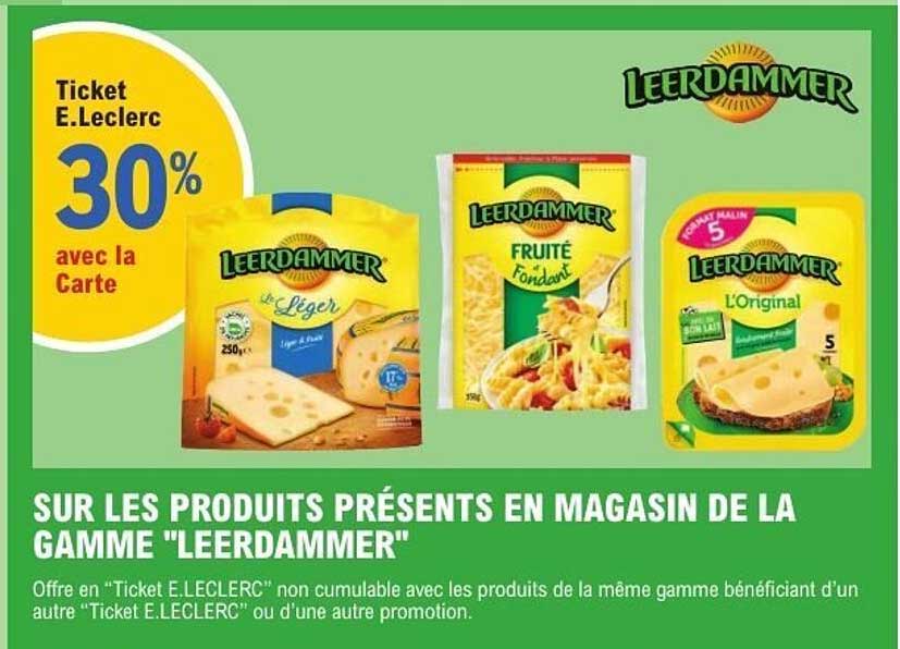 Ticket E.Leclerc 30% avec la Carte