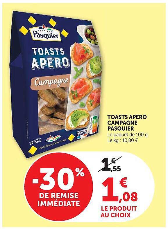 TOASTS APERO CAMPAGNE PASQUIER