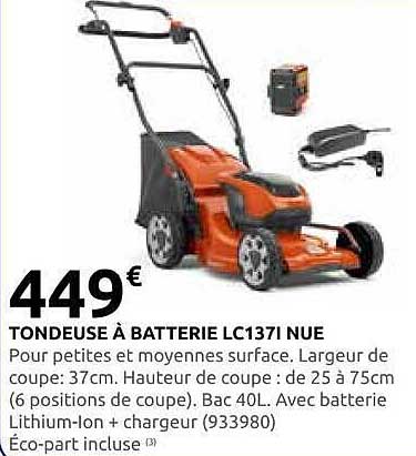 TONDEUSE À BATTERIE LC137I NUE