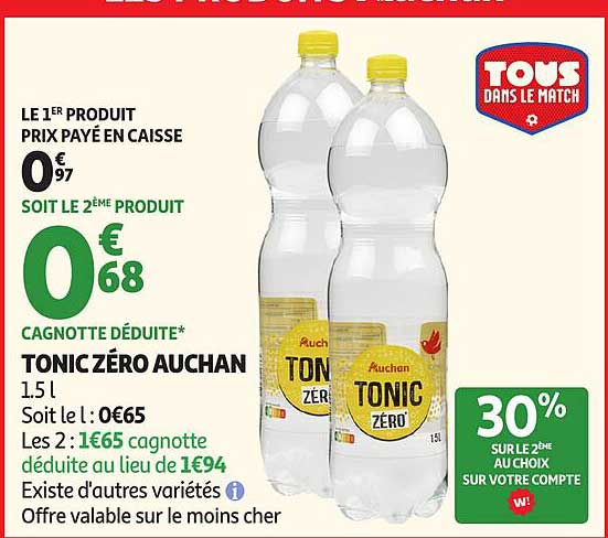 TONIC ZÉRO AUCHAN