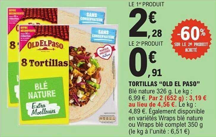 TORTILLAS “OLD EL PASO”