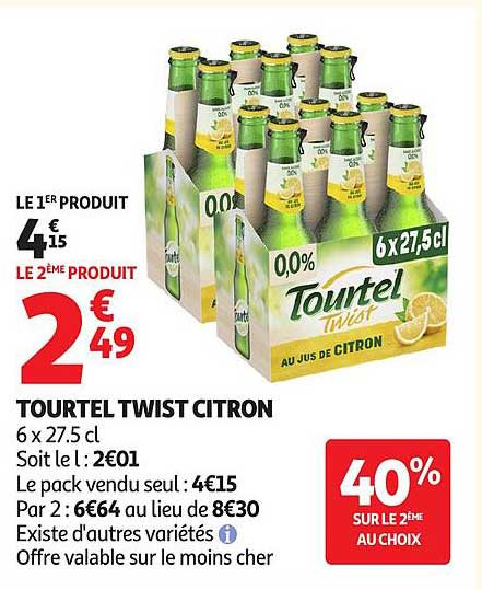 TOURTEL TWIST CITRON