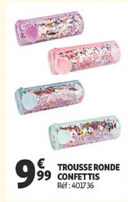 TROUSSE RONDE CONFETTIS Réf : 4OI736