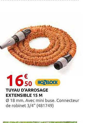 TUYAU D’ARROSAGE EXTENSIBLE 15 M