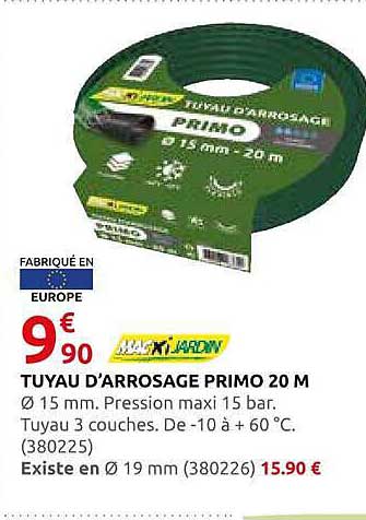 TUYAU D’ARROSAGE PRIMO 20 M