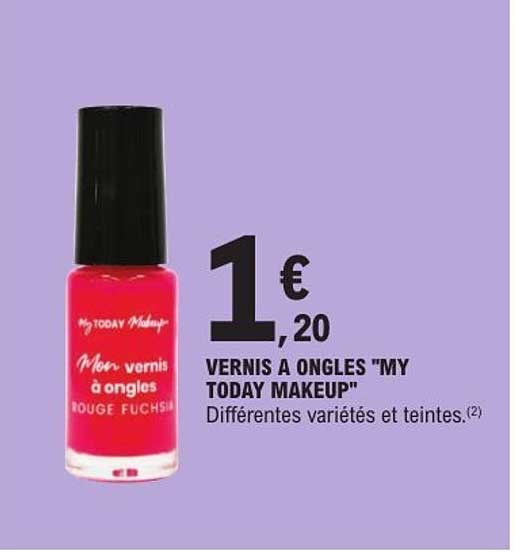 VERNIS A ONGLES "MY TODAY MAKEUP" Différentes variétés et teintes.(2)