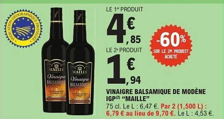 VINAIGRE BALSAMIQUE DE MODÈNE IGP “MAILLE”