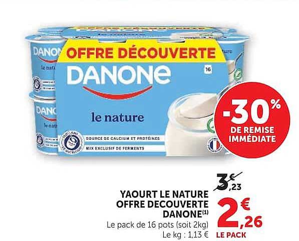 YAOURT LE NATURE OFFRE DÉCOUVERTE DANONE