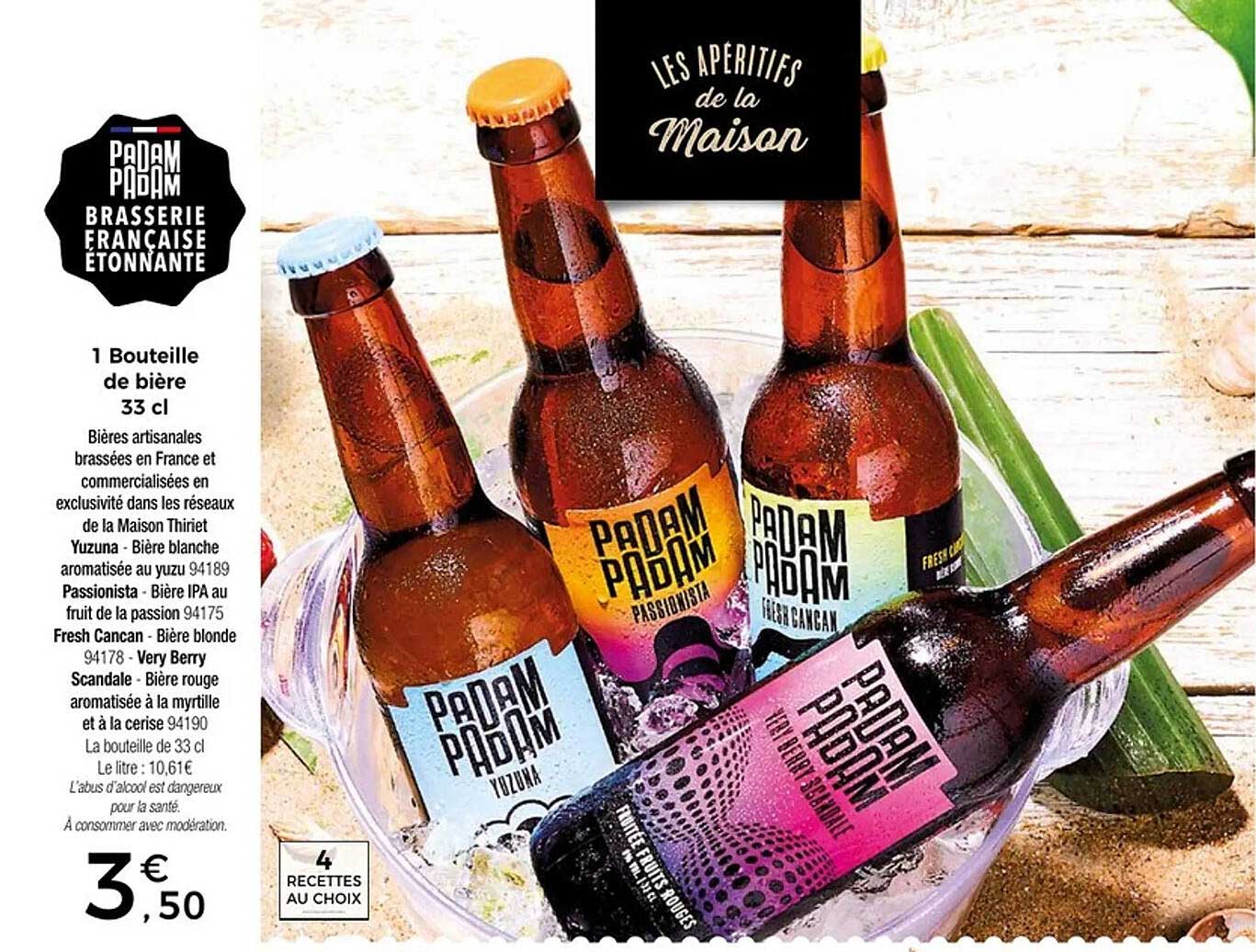 1 Bouteille de bière 33 cl